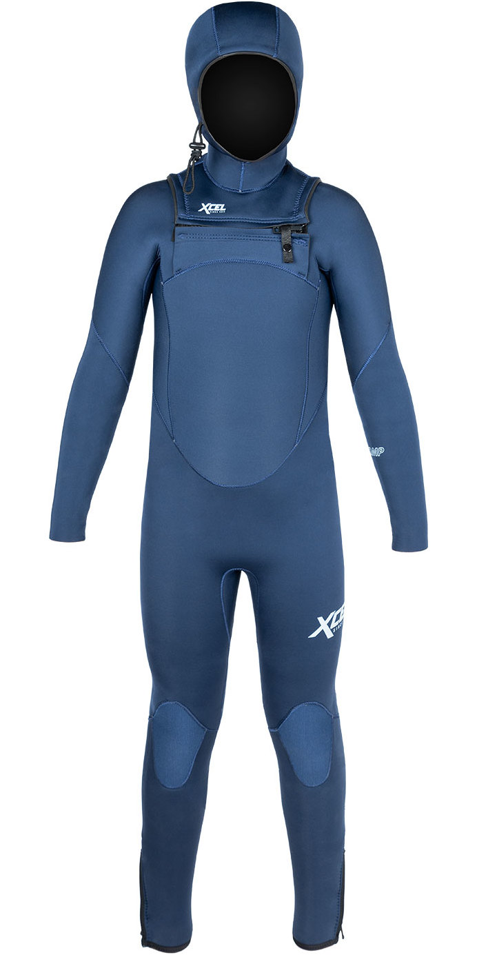 2023 Xcel Junior Comp 5/4mm Hooded Chest Zip Wetsuit